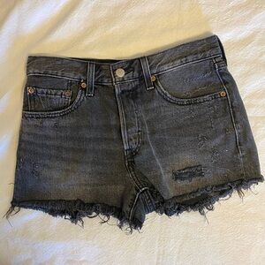 Levi’s Premium 501 Black Denim Shorts W26
